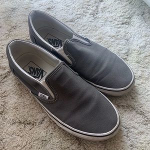 SIZE 8 WOMANS GREY VANS